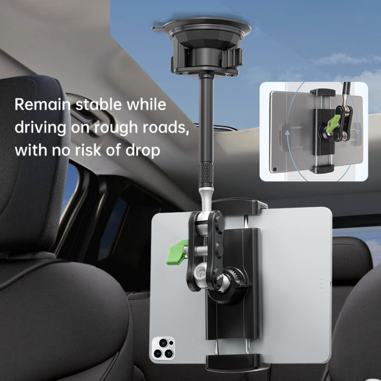 UBA-P1L Car Flexible Tablet Suction Cup Clamp Holder with Extension Rod without Remote Control, UBA-P1L