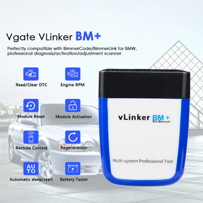 VLINKER BM+ V2.2 Bluetooth 4.0 Car OBD Fault Diagnosis Detector, VLINKER BM+ V2.2