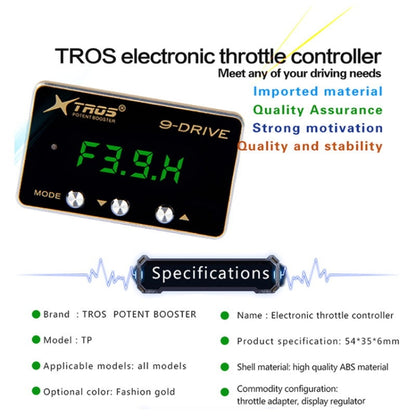 TROS TP 9-Drive Electronic Throttle Controller for Porsche Carrera (991) 2011-2017, For Porsche Carrera (991) 2011-2017