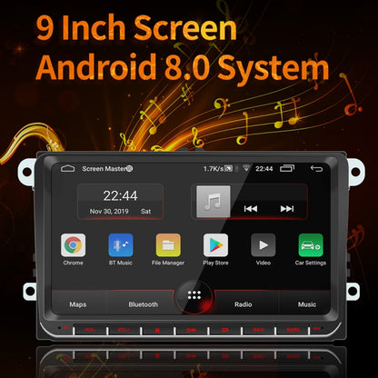 9093 HD 9 inch Car Android 8.1 Radio Receiver MP5 Player for Volkswagen, Support FM & Bluetooth & TF Card & GPS & WiFi with Decoding, 9 inch Support FM & Bluetooth & TF Card & GPS & WiFi with Decoding