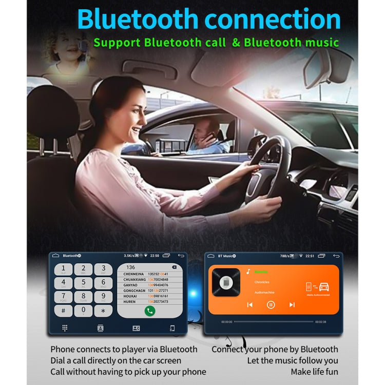 9093 HD 9 inch Car Android 8.1 Radio Receiver MP5 Player for Volkswagen, Support FM & Bluetooth & TF Card & GPS & WiFi with Decoding, 9 inch Support FM & Bluetooth & TF Card & GPS & WiFi with Decoding