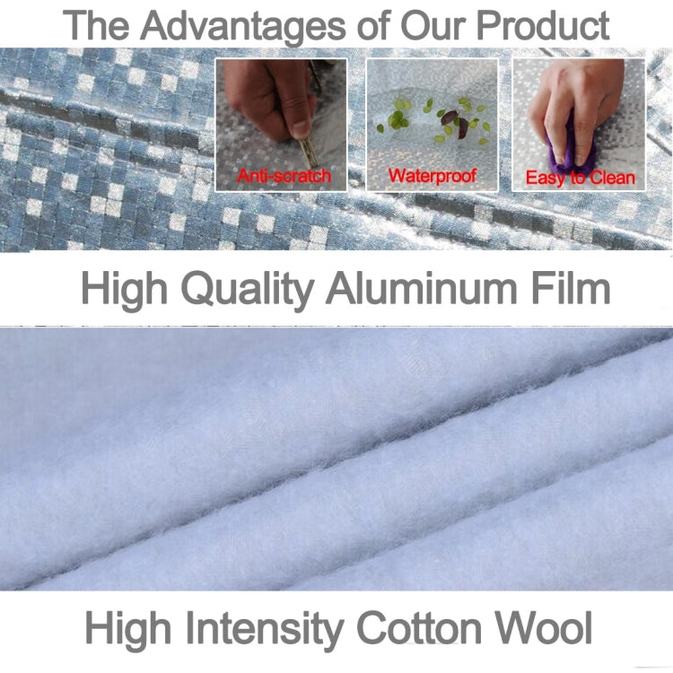 Aluminum Film PEVA Cotton Wool Anti-Dust Waterproof Sunproof Anti-frozen Anti-scratch Heat Dissipation SUV Car Cover with Warning Strips, Fits Cars up to 4.7m(183 inch) in Length, 183inch (M)/Fits Cars up to 4.7m(183 inch) in Length