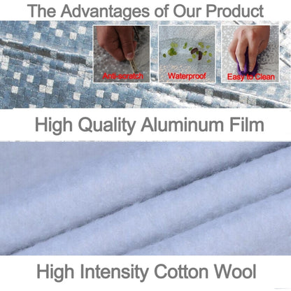 Aluminum Film PEVA Cotton Wool Anti-Dust Waterproof Sunproof Anti-frozen Anti-scratch Heat Dissipation SUV Car Cover with Warning Strips, Fits Cars up to 4.7m(183 inch) in Length, 183inch (M)/Fits Cars up to 4.7m(183 inch) in Length