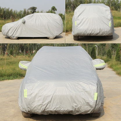 Oxford Cloth Anti-Dust Waterproof Sunproof Flame Retardant Breathable Indoor Outdoor Full Car Cover Sun UV Snow Dust Resistant Protection SUV Car Cover with Warning Strips, 183inch (M)/Fits Cars up to 4.7m(183 inch) in Length