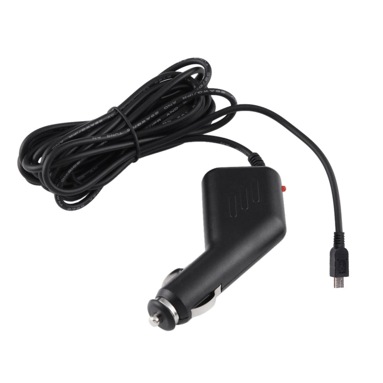 Universal Mini USB Charger Adapter For Car DVR Camera GPS Navigation Input 10V - 48V Ouput 5V 1.5A,  Cable Length: 3.5m, Mini USB Cable Length: 3.5m