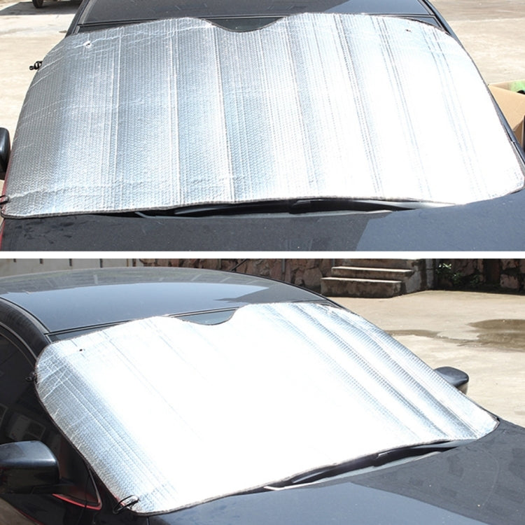 Silver Aluminum Foil Sun Shade Car Windshield Visor Cover Block Front Window Sunshade UV Protect, Size: 150 x 80cm, 150 x 80cm