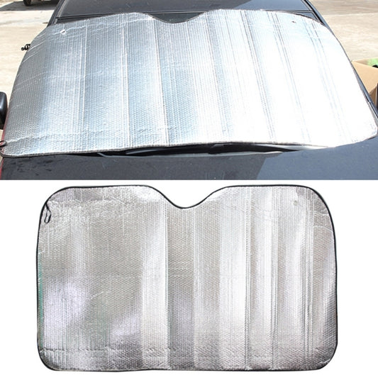 Silver Aluminum Foil Sun Shade Car Windshield Visor Cover Block Front Window Sunshade UV Protect, Size: 220 x 80cm, 220 x 80cm