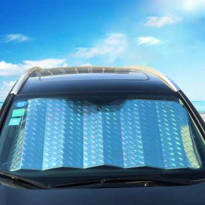 Sun Shade Three Compartments Car Windshield Visor Cover Block Front Window Sunshade UV Protect, Size: 140 x 70cm, 140*70cm