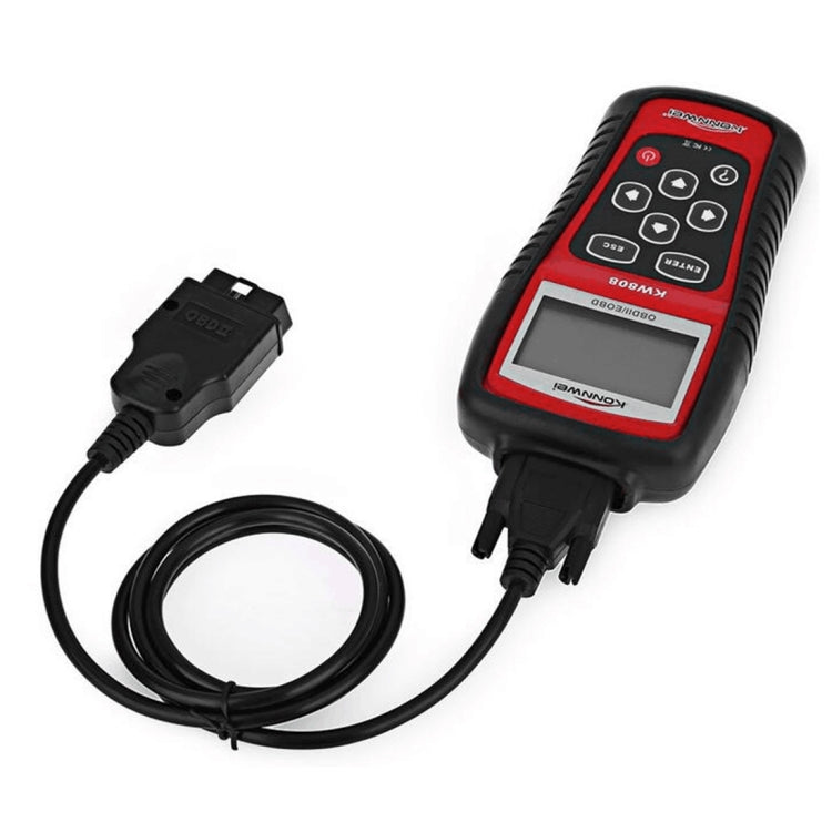 KONNWEI KW808  EOBD / OBDII Car Auto Diagnostic Scan Tools CAN Code Reader Scanner Auto Scan Adapter Scan Tool (Can Only Detect 12V Gasoline Car), KW808