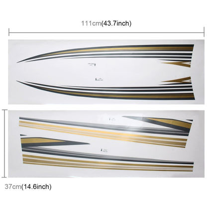 5 PCS SUV Body Decorative Strip Brand Car Streamline Shining Sticker for Toyota Prado 2010 Version, For 2010 Version Prado