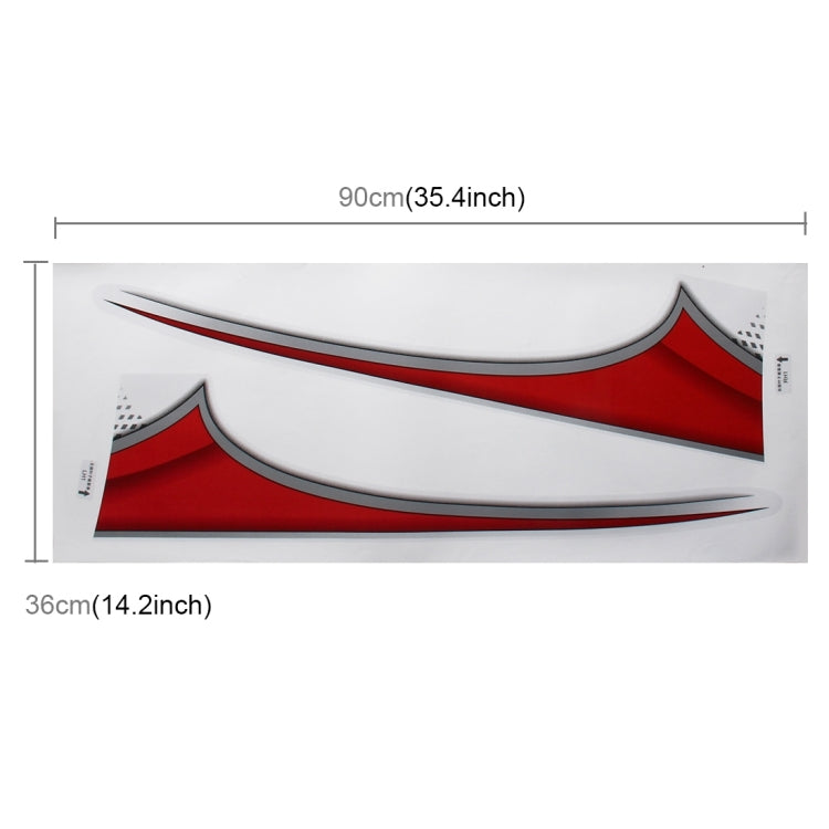 4 PCS SUV Body Decorative Strip Brand Car Streamline Shining Sticker for Toyota Prado 2015 Version, For 2015 Version Prado