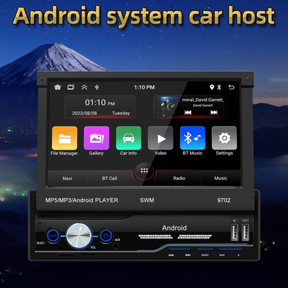 SWM 9702 Car HD 7 inch Android Radio Receiver MP5 Player, Support FM & Bluetooth & GPS & WiFi, SWM - 9702