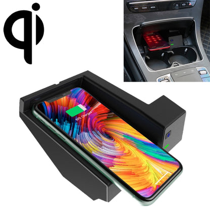 Car Qi Standard Wireless Charger 10W Quick Charging for 2015-2020 Mercedes-Benz C Class / GLC, Left Driving, For 2015-2020 Mercedes-Benz C Class / GLC