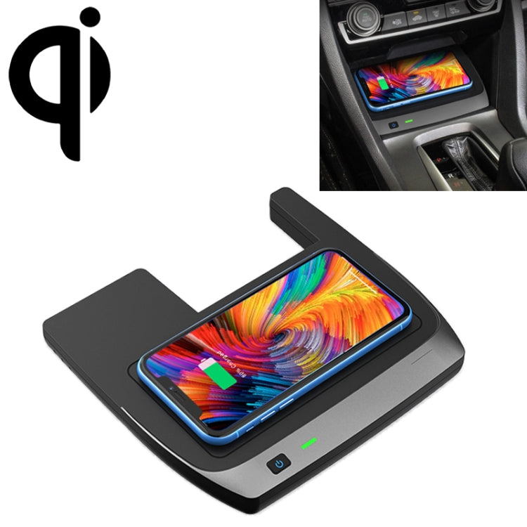 Car Qi Standard Wireless Charger 10W Quick Charging for 2016-2021 Honda Civic, Left Driving, For 2016-2021 Honda Civic