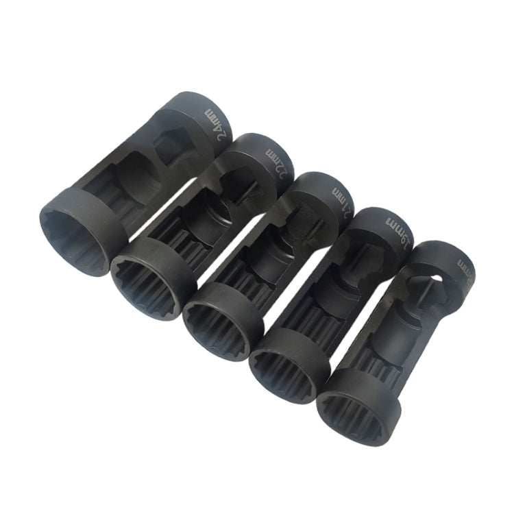 ZK-081 5 PCS Car 12 Point Sockets 1/2 Drive 18-24mm Strut Nut Socket Set, ZK-081