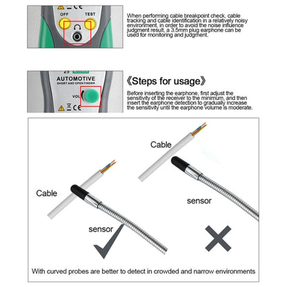 DUOYI DY25 Car Tester Cable Short & Open Circuit Finder Tester Tracer Diagnose Tone Line Finder, DY25