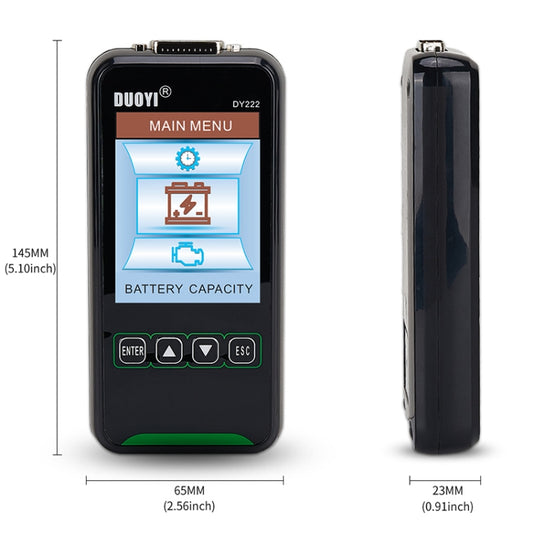 DUOYI DY222 Car 12V / 24V Battery Tester, DY222