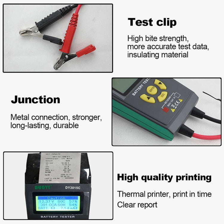 DUOYI DY3015C Car 24V Battery Tester, DY3015C