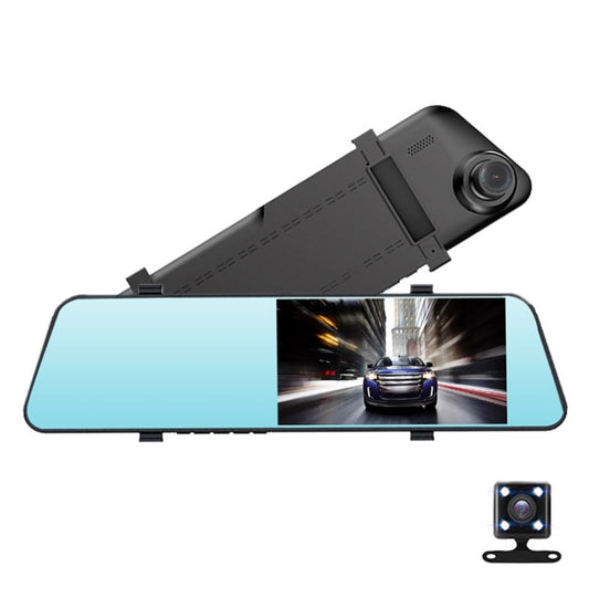 5.5 inch Car Rearview Mirror HD 1080PStar Night Vision Double Recording Driving Recorder DVR Support Motion Detection / Loop Recording, 5.5 inch