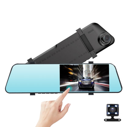 5.5 inch Touch Screen Car Rearview Mirror HD 1080PStar Night Vision Double Recording Driving Recorder DVR Support Motion Detection / Loop Recording, 5.5 inch Touch Screen