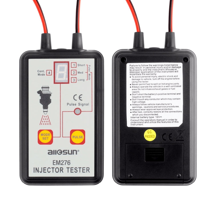 EM276 Car Fuel Injector Tester 4 Pluse Mode Fuel System Scanning Diagnostic Tool, EM276