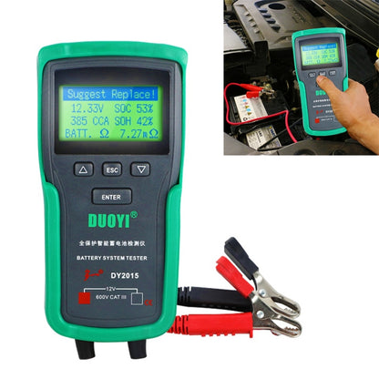 DUOYI DY2015 Car 12V Battery Tester Digital Diagnostic Tools, DY2015