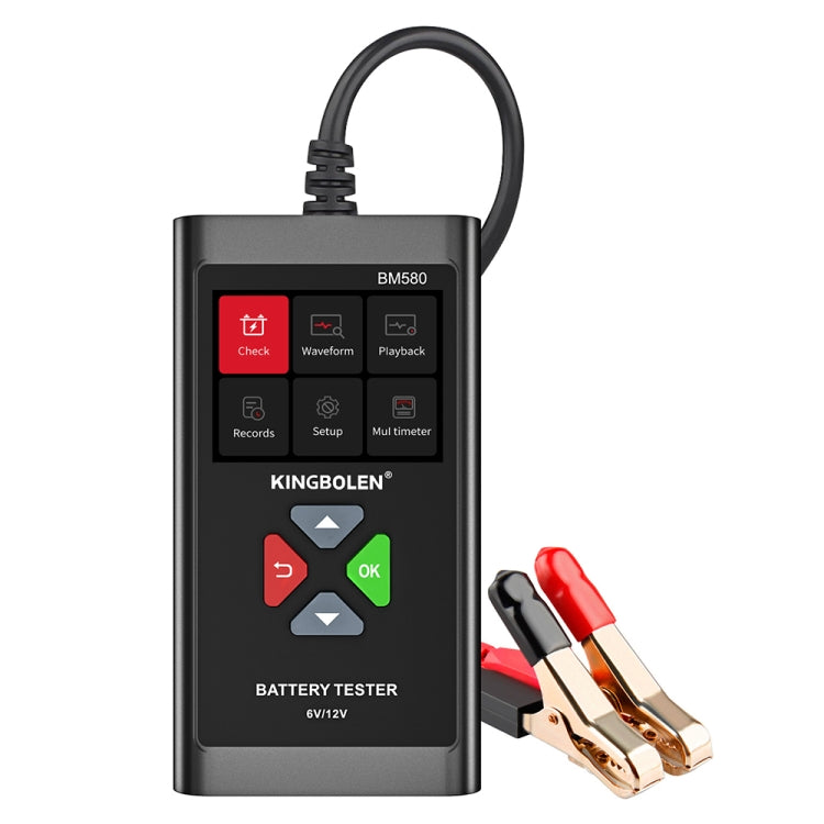 KINGBOLEN BM580 6V 12V Car Digital Load Battery Tester, BM580