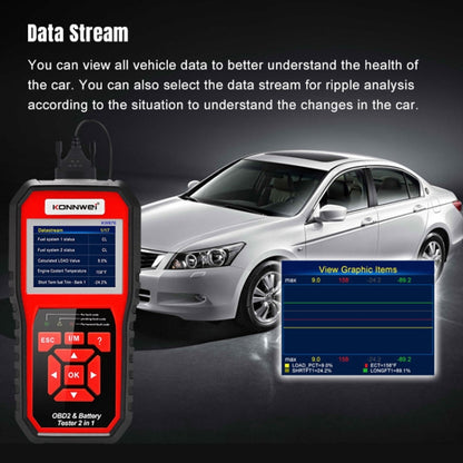 KONNWEI KW870 2 in 1 Car OBD2 Fault Diagnosis + Battery Tester, KW870