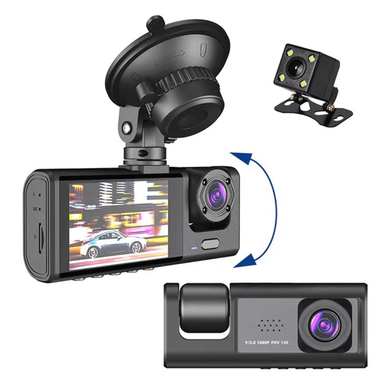 A1 3-lens Video HD Night Vision Car Driving Recorder, A1