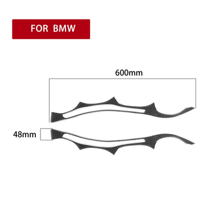 2 PCS / Set Carbon Fiber Car Lamp Eyebrow Decorative Sticker for BMW E60 5 Series 2004-2010, Drop Glue Version, For BMW E60 5 Series 2004-2010