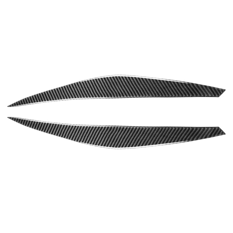 2 PCS / Set Carbon Fiber Car Lamp Eyebrow Decorative Sticker for BMW E71/X6 2008-2014, Drop Glue Version, For BMW E71/X6 2008-2014