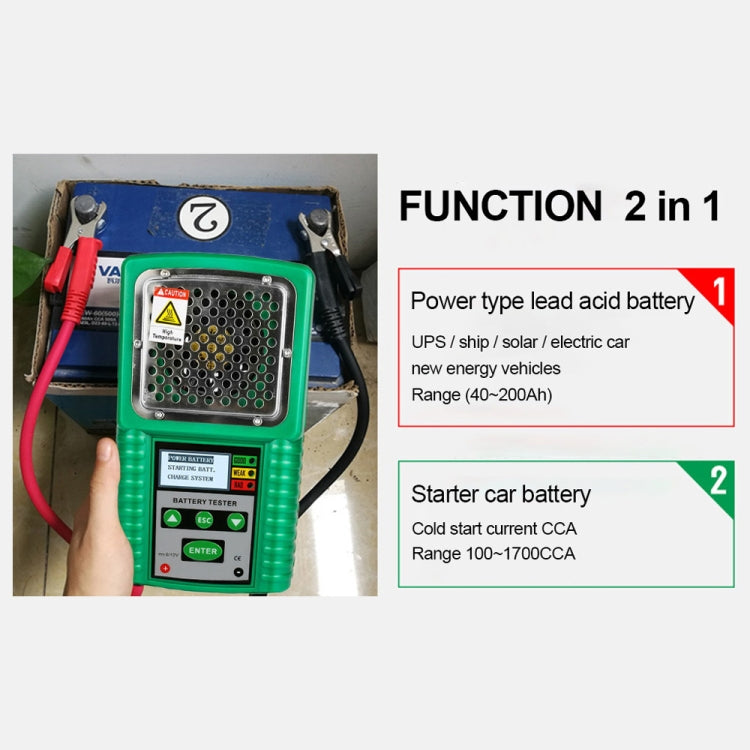 DUOYI DY226A Car 3 in 1 CCA Load Battery Charging Digital Capacity Tester, DY226A