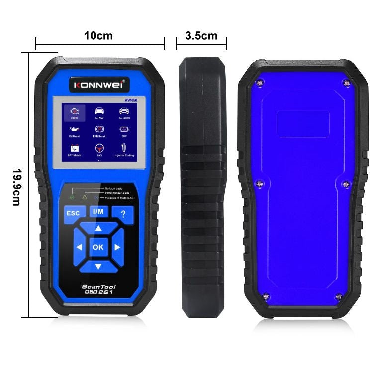 KONNWEI KW450 Car 2.8 inch TFT Color Screen Battery Tester Support 2 Languages / System  XP WIN7 WIN8 WIN10, KW450