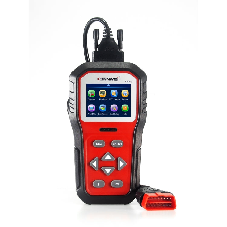 KONNWEI KW860 Car 2.8 inch TFT Color Screen Battery Tester Support 8 Languages / I Key Analysis Function, KW860