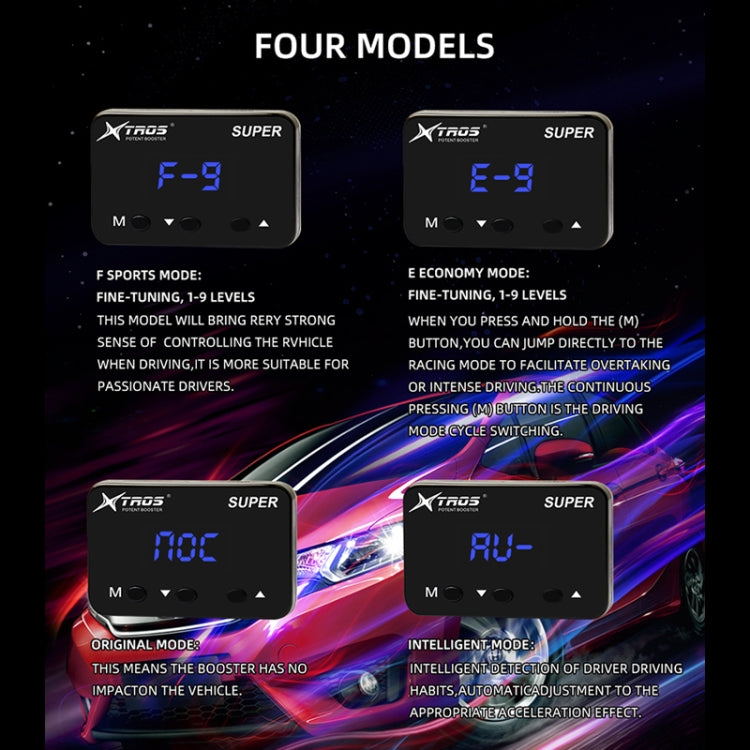 TROS Car Potent Booster Electronic Throttle Controller, For Hyundai Sonata 2015-2019, For Suzuki Ertiga 2018-2020, For Suzuki Ertiga 2012-2017, For Suzuki Jimny 2019-, For Foton Tunland 2012-, For Holden Colorado 2012-, For LDV T60 2017-