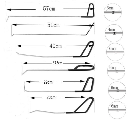 Q1 14 in 1 Car Paintless Dent Repair Hail Remover Hooks Rods Kit, Q1 14 in 1