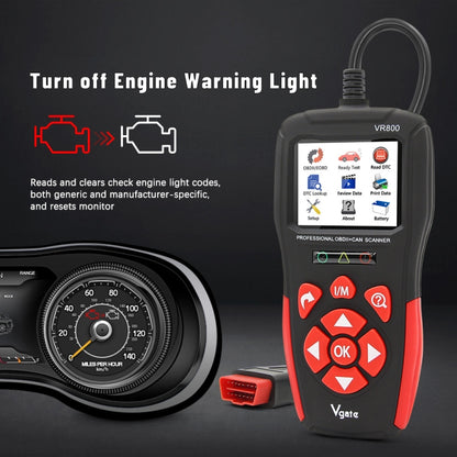 Vgate VR800 Car Code Reader OBD2 Diagnostic Scanner, Vgate VR800