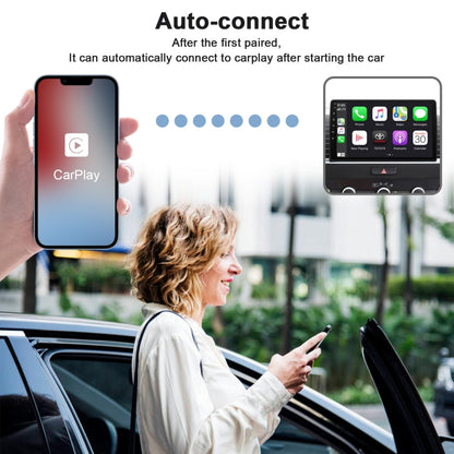 THT-020-2 USB + USB-C / Type-C Wired to Wireless Carplay Adapter for iPhone, THT-020-2