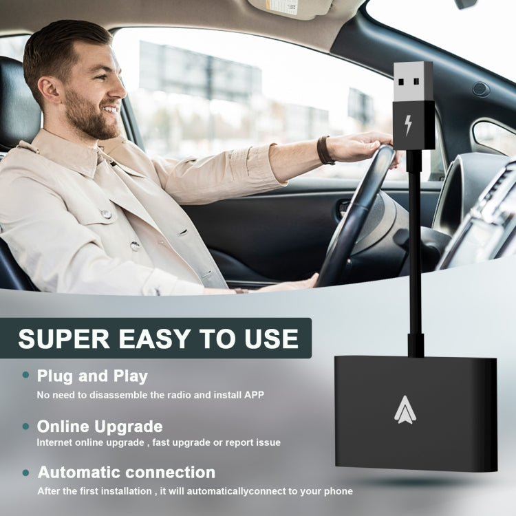 THT-020-2+ USB + USB-C / Type-C Wired to Wireless Carplay Adapter for Android Smartphone, THT-020-2+