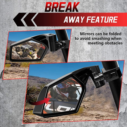 For Can-Am BRP UTV Maverick X3 Off-Road Vehicle Rearview Mirror, UTV-17 Original, UTV-17B Upgrade, UTV-17C With Light, UTV-17D, UTV-17D With Light