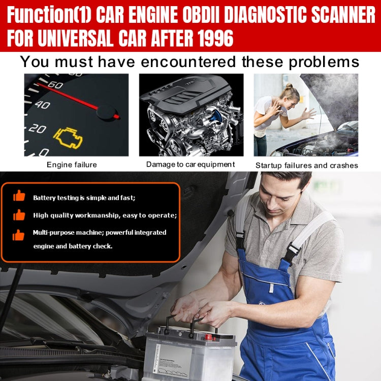 KONNWEI KW851 2 in 1 Car OBDll Scanner Diagnostic Tool Oil Service Light Reset, KW851