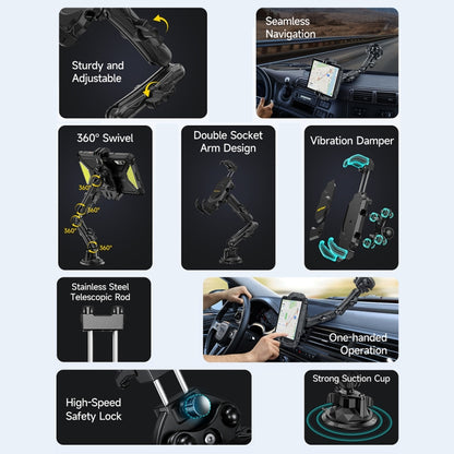 Ulefone UAN02 Armor Mount Max Car Phone Tablet Holder, Car Phone Tablet Holder