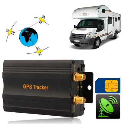 103B GSM / GPRS / GPS Vehicle Tracking System, Support TF Card Memory, Band: 850 / 900 / 1800 / 1900Mhz, 103A, 103B, Remote Control (Cut off Oil and Circuit)