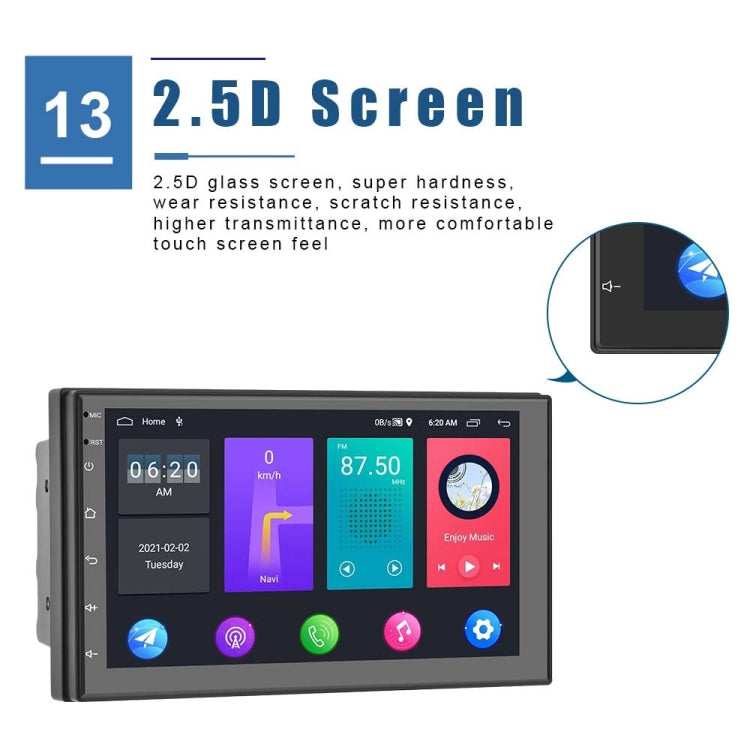 A2799 10 Inch Android WiFi 2+32G Central Control Large screen Universal Car Navigation Reversing Video Player, Standard, Standard+4Lights Camera, Standard+12Lights Camera, Standard+AHD Camera