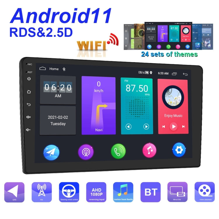 A2799 10 Inch Android WiFi 2+32G Central Control Large screen Universal Car Navigation Reversing Video Player, Standard, Standard+4Lights Camera, Standard+12Lights Camera, Standard+AHD Camera