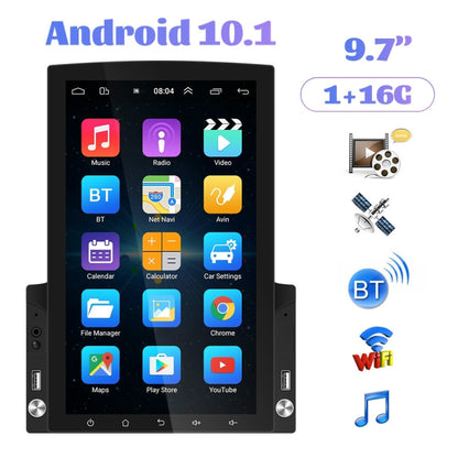 9.7 inch Vertical Screen HD 2.5D Glass Car MP5 Player Android Navigation All-in-one Machine, Standard, Standard+4 Lights Camera, Standard+8 Lights Camera, Standard+12 Lights Camera