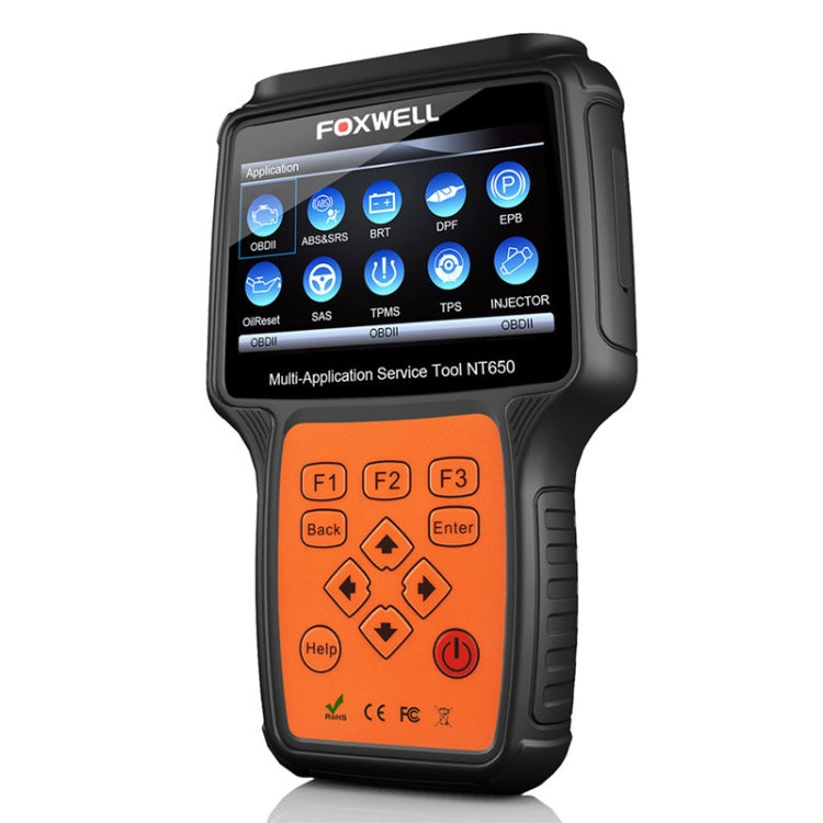 FOXWELL NT650 Elite OBD2 ABS SRS Airbag SAS Scanner Car Diagnostic Tool Auto Scanner(Black), FOXWELL NT650 Elite