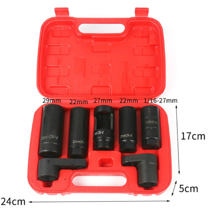 7 In 1 Oxygen Sensor Sleeve Sensor Removal Tool Wrench, 7 In 1