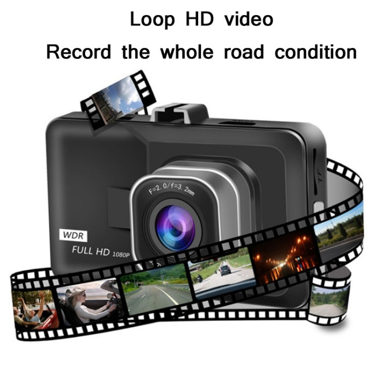 3.0 Inch HD 1080P Wide-Angle Driving Recorder With Reversing Image Specification：, Normal Definition Single Record（Black）, HD Single Record（Black）, HD Double Record（Black）