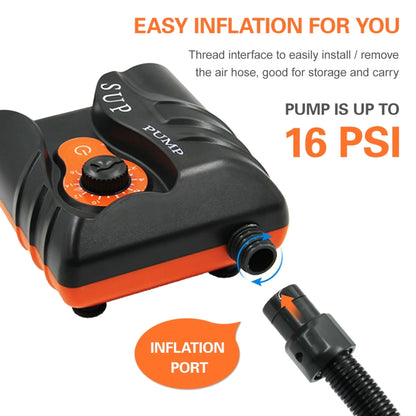 HT-785 Paddle Board 16PSI High Pressure Car Inflatable Pump 12V Electric Air Pump With 6 Connectors, HT-785